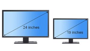 gaming monitor screen size