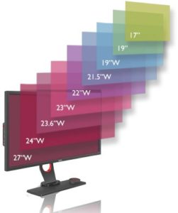 screen size console gaming monitor