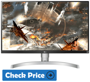 LG 27UK650-W gaming console monitor