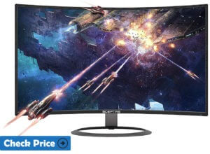 sceptre cheap curved monitor for video editing