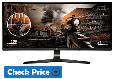 LG 34UC79G ultrawide monitor with curved screen